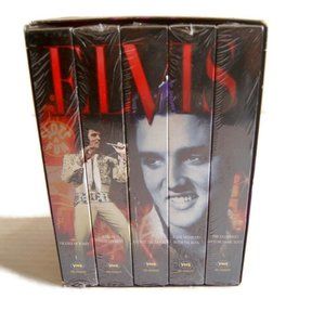 Elvis Collector 5 Series Pack VHS Tapes - The King as Never Seen Before Box Set